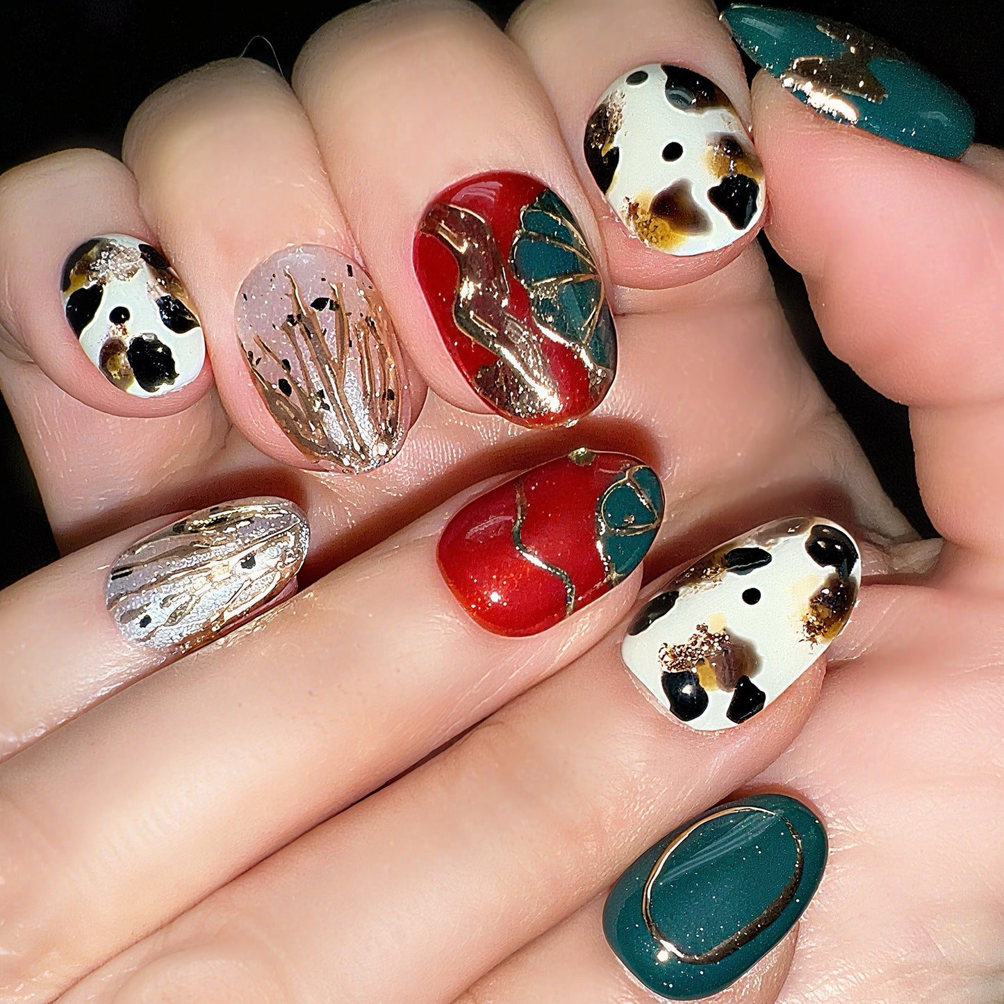 Ruby Tortoiseshell Luxe Press-On Nails