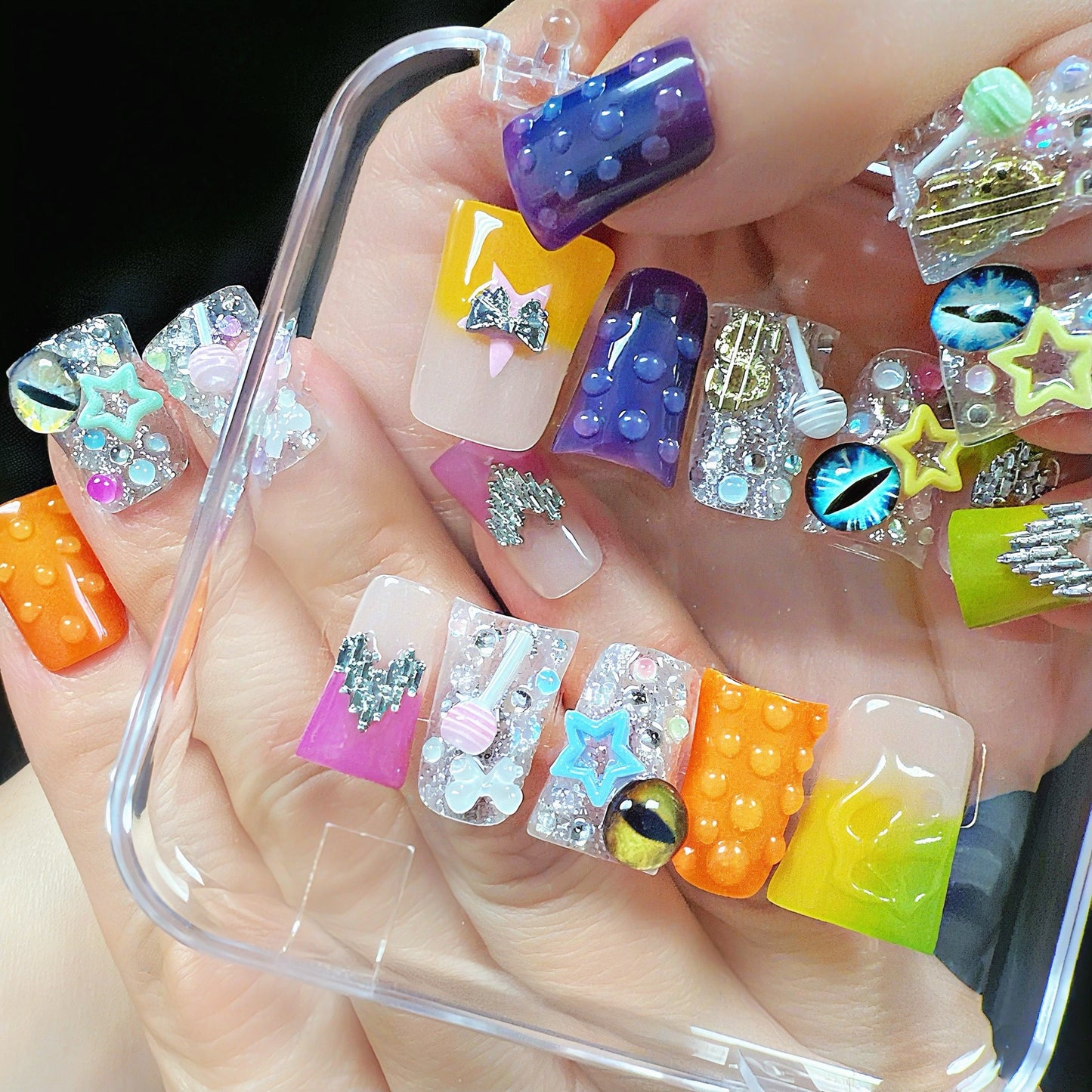 Kawaii Candy Galaxy Press-On Nails